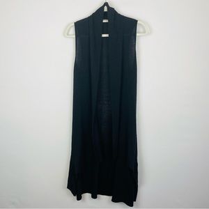 Soft Surroundings Long Line Duster Cardigan Vest